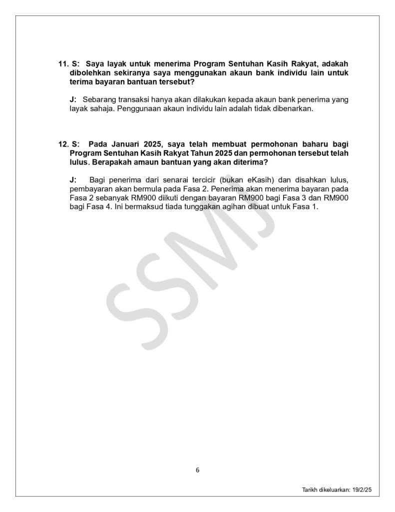 Program Sentuhan Kasih Rakyat Sabah SYUKUR 2025