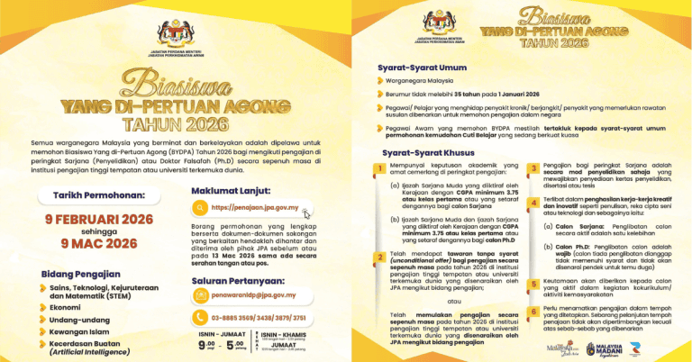 biasiswa yang dipertuan agong