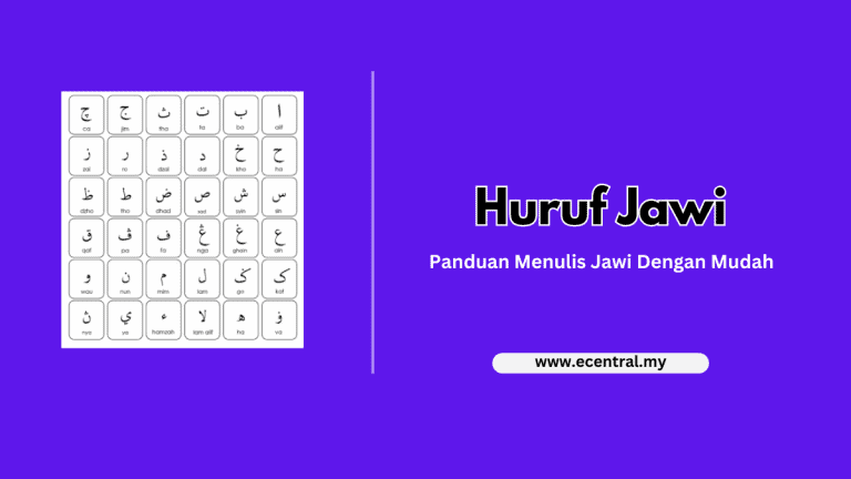 Huruf Jawi - Panduan Menulis Jawi Dengan Mudah