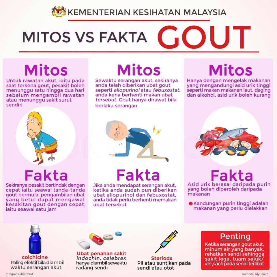 fakta tentang penyakit gout