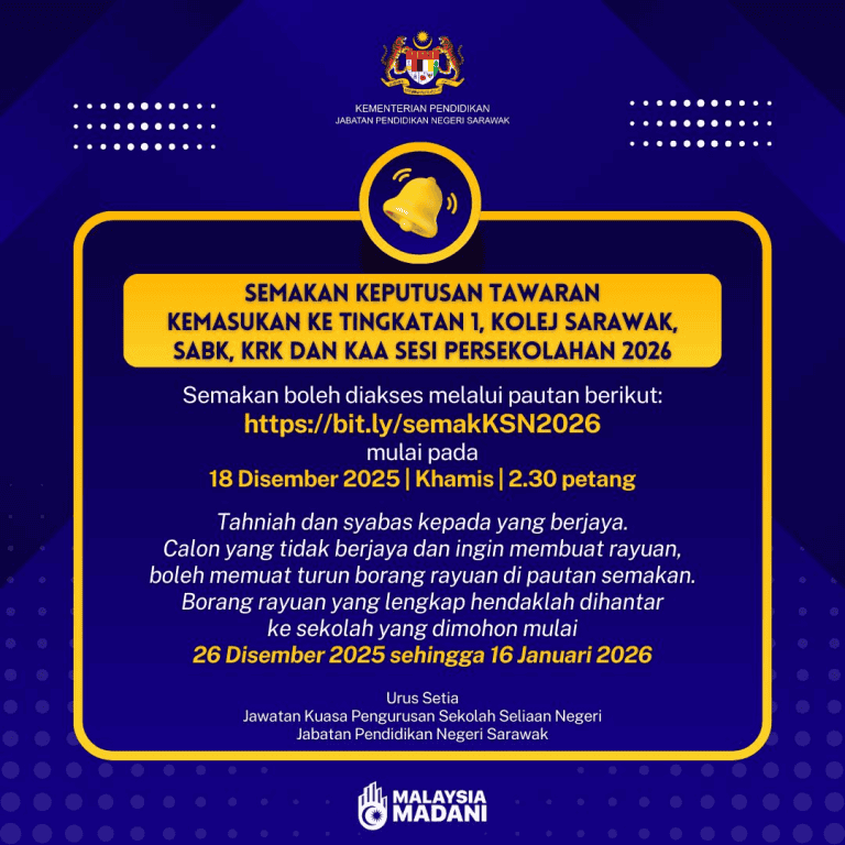 kelas seliaan sarawak