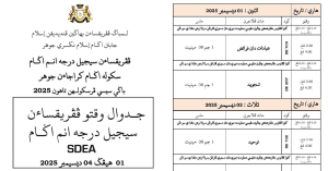 sijil darjah enam agama