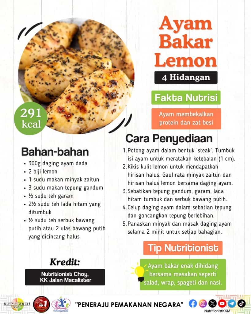 Menu Berbuka - Idea Resepi Sihat Sahur & Berbuka Puasa KKM