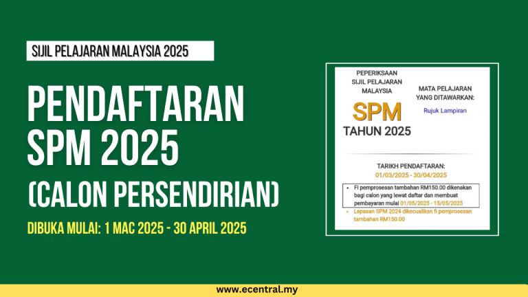 Pendaftaran spm 2025