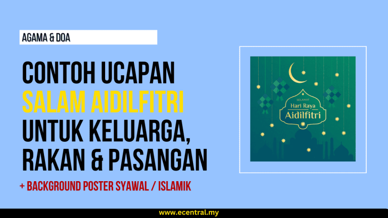 Contoh Ucapan Salam Aidilfitri Untuk Keluarga, Rakan & Pasangan