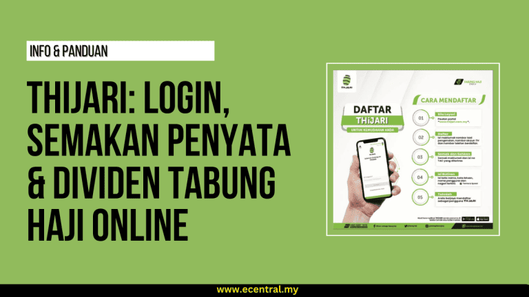 THiJARI: Login, Semakan Penyata & Dividen Tabung Haji Online