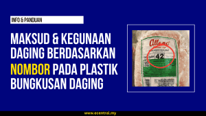 Nombor Pada Plastik Bungkusan Daging