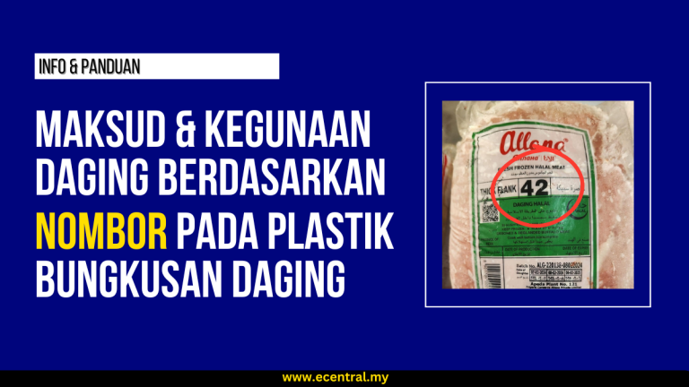 Nombor Pada Plastik Bungkusan Daging