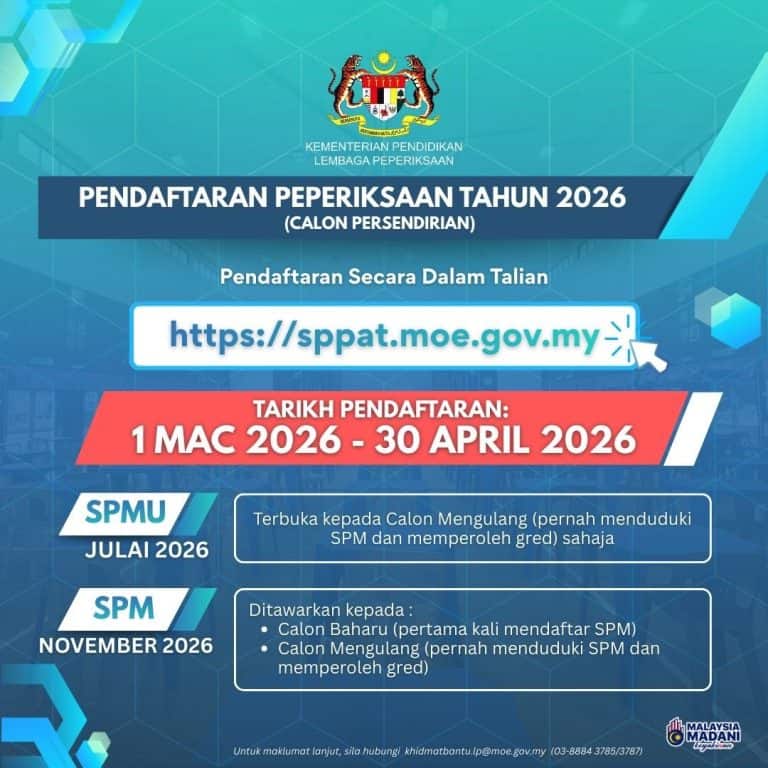 pendaftaran SPM 2026