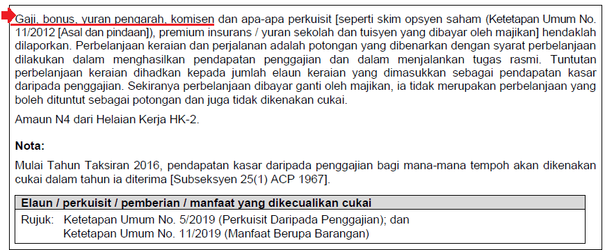 Pendapatan Berkanun Penggajian Punca Malaysia