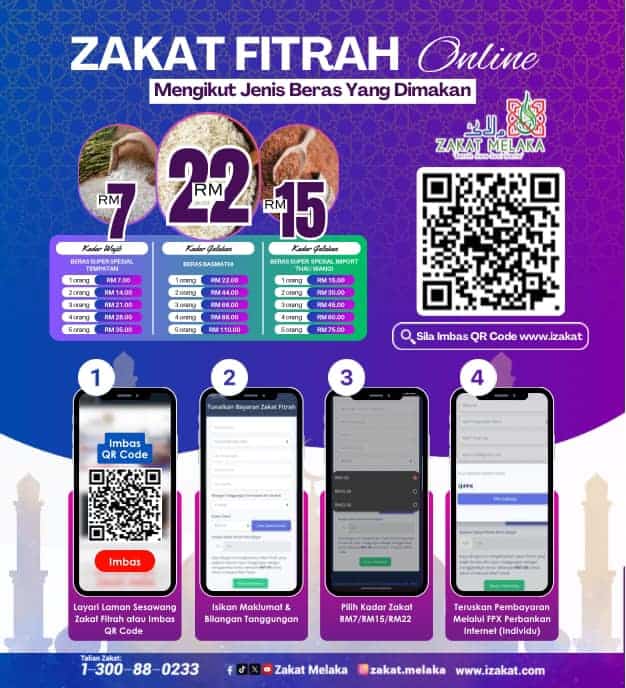 zakat fitrah melaka 2025