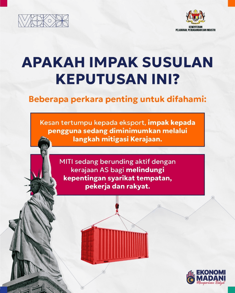 Tarif US Malaysia, Mulai 1 Ogos 2025 - Kadar & Impaknya