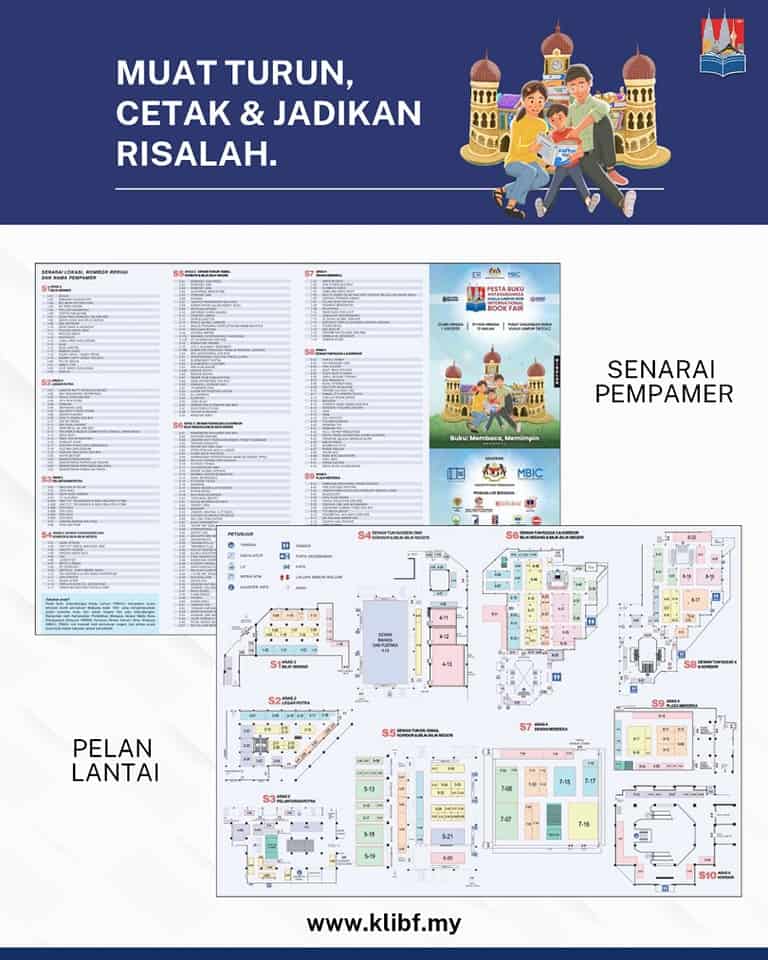 pelan lantai booth pbakl klibf