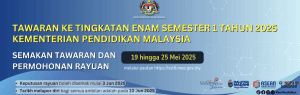 permohonan tingkatan 6