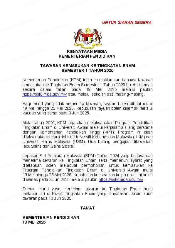 Sst6 semakan tingkatan 6