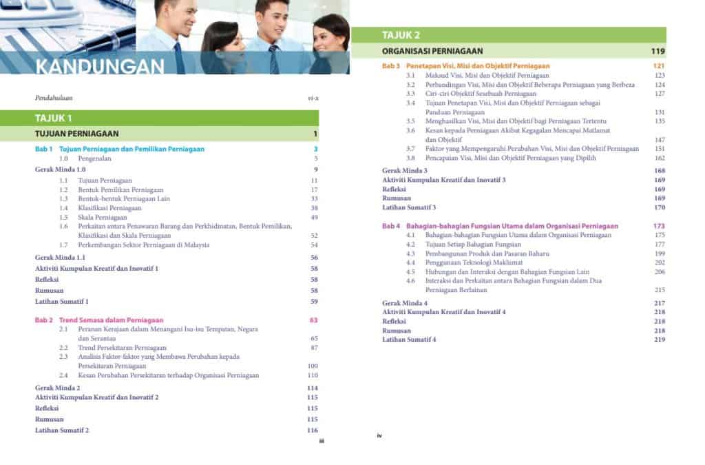 buku teks Perniagaan Tingkatan 4
