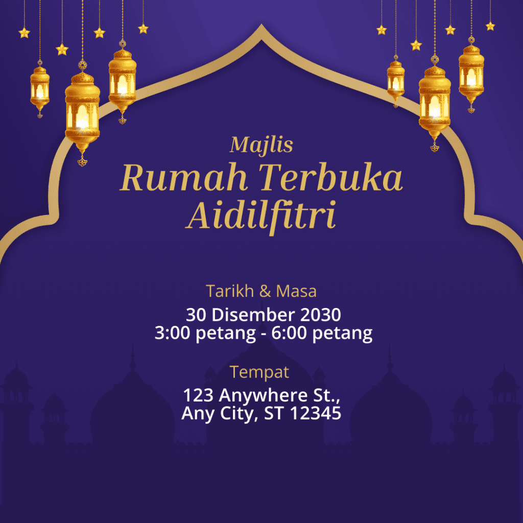 kad jemputan rumah terbuka