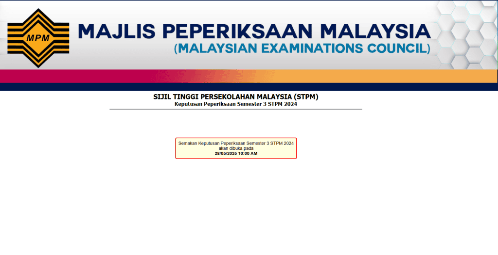 semakan keputusan stpm 