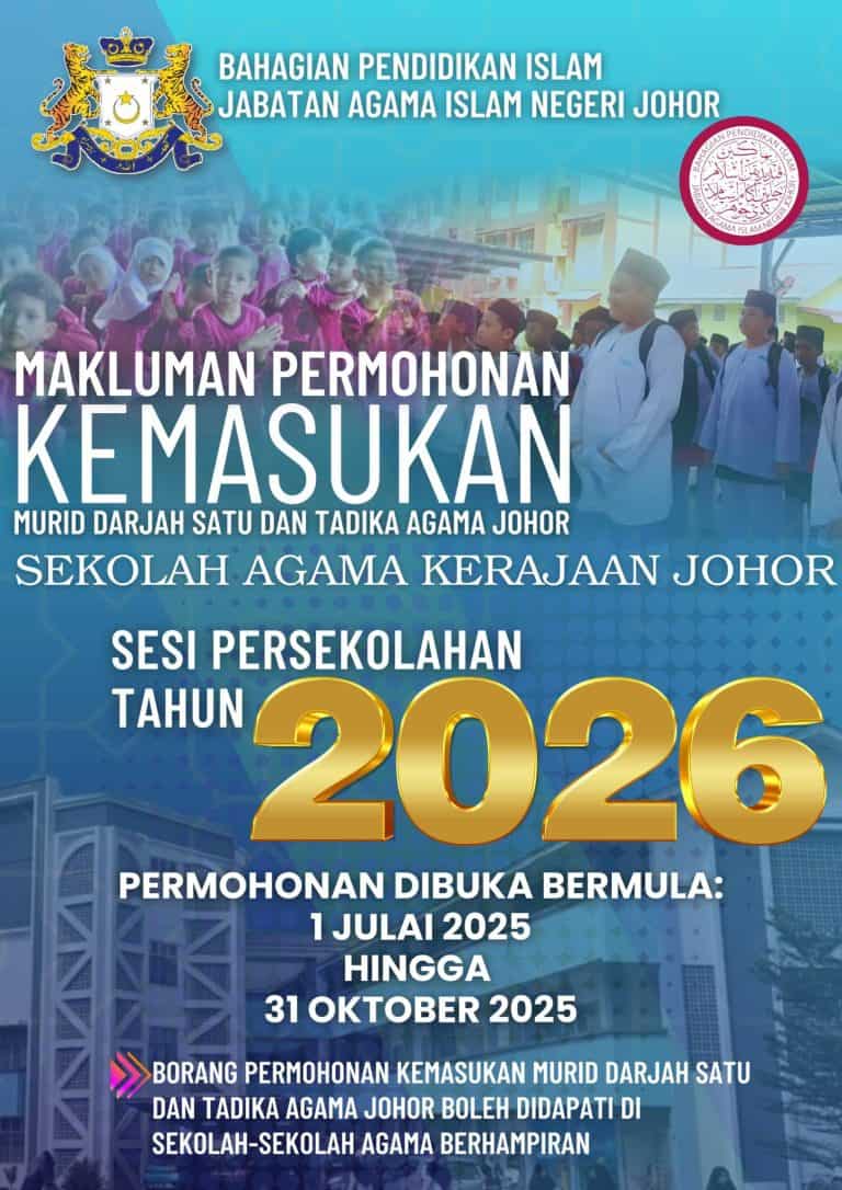 Permohonan Sekolah Agama Johor