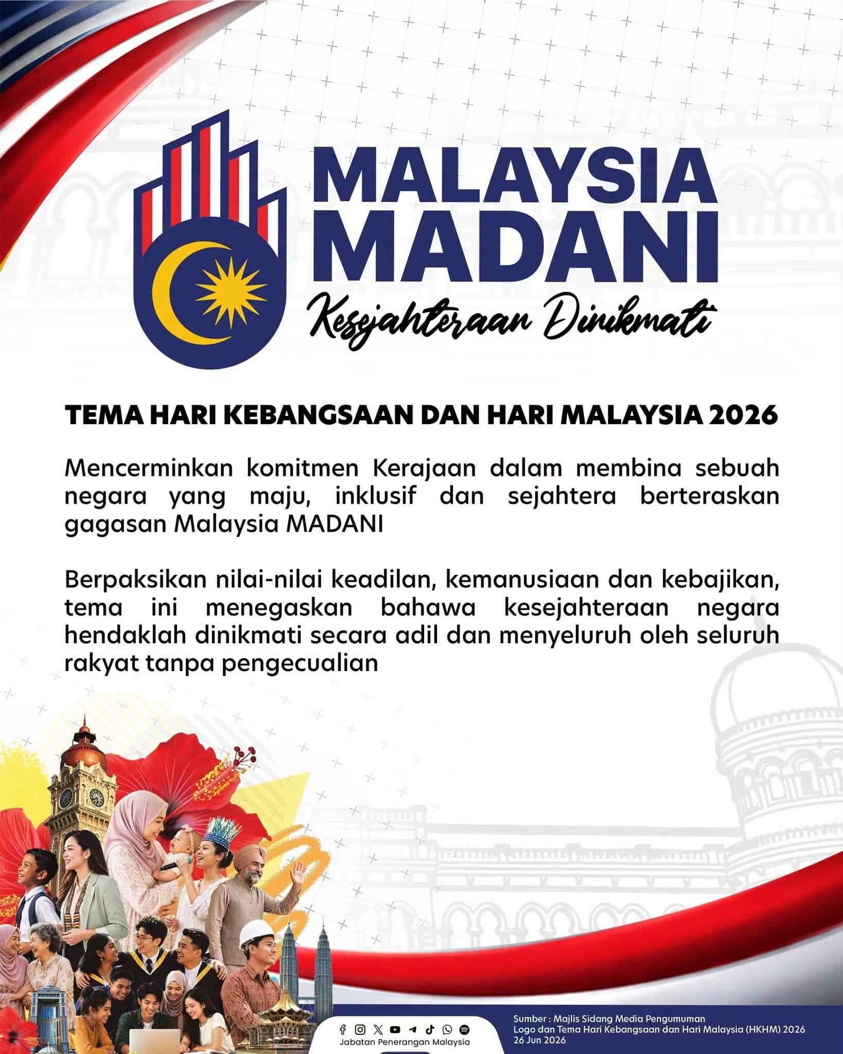 Tema Hari Kebangsaan 2026