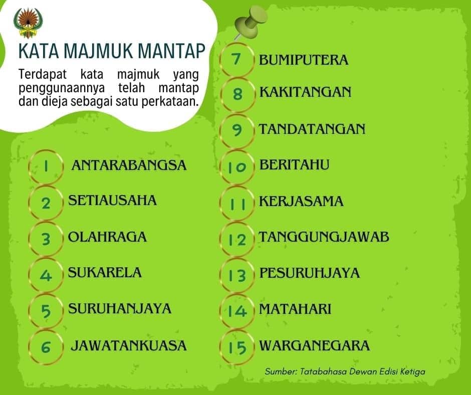 contoh kata majmuk