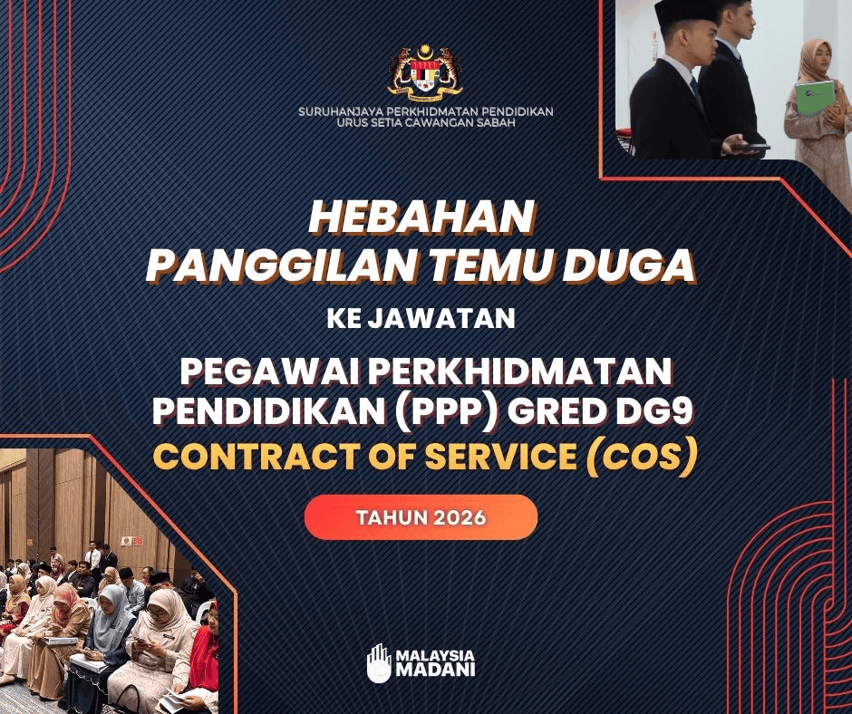 Semakan SPP - Panggilan Temuduga DG9 Sabah/Sarawak