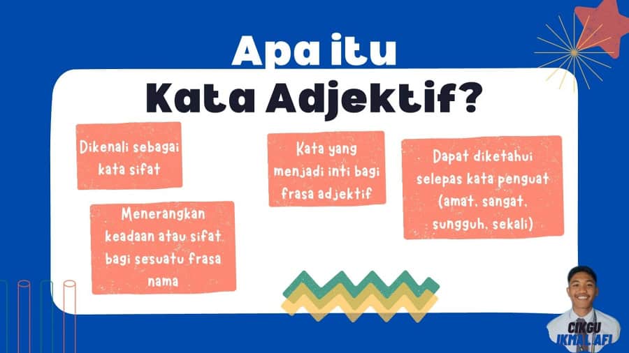 maksud kata adjektif