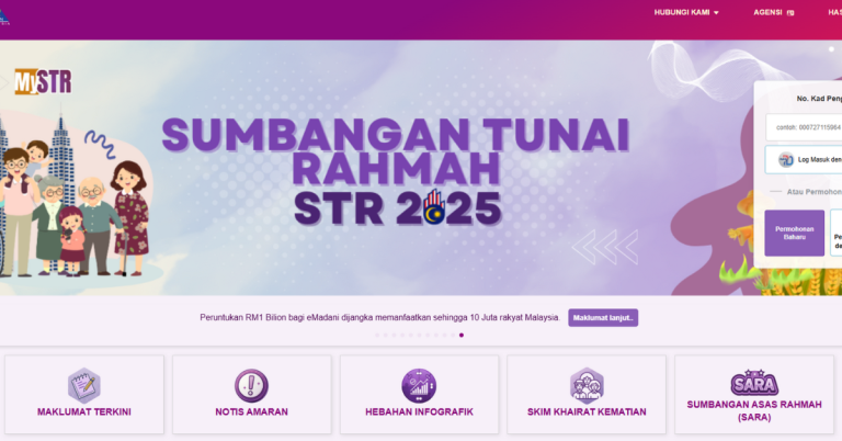 tukar akaun bank untuk bayaran str