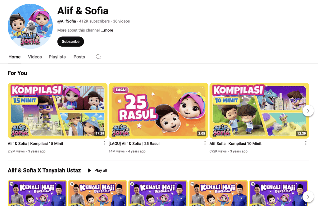 channel youtube terbaik untuk anak
