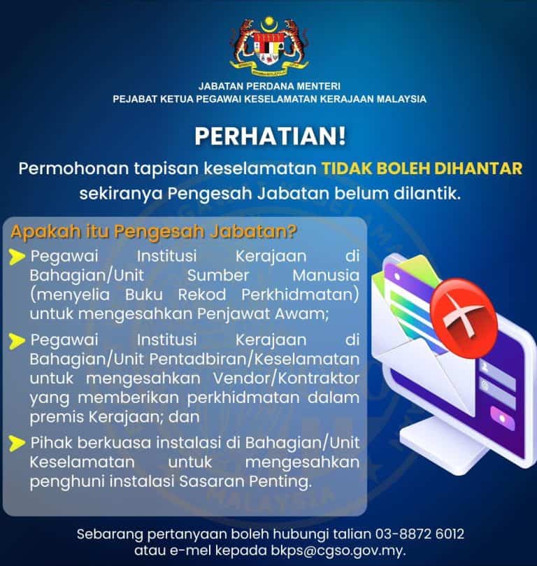 eVetting 3.0 - Daftar / Login CGSO evetting3.cgso.gov.my