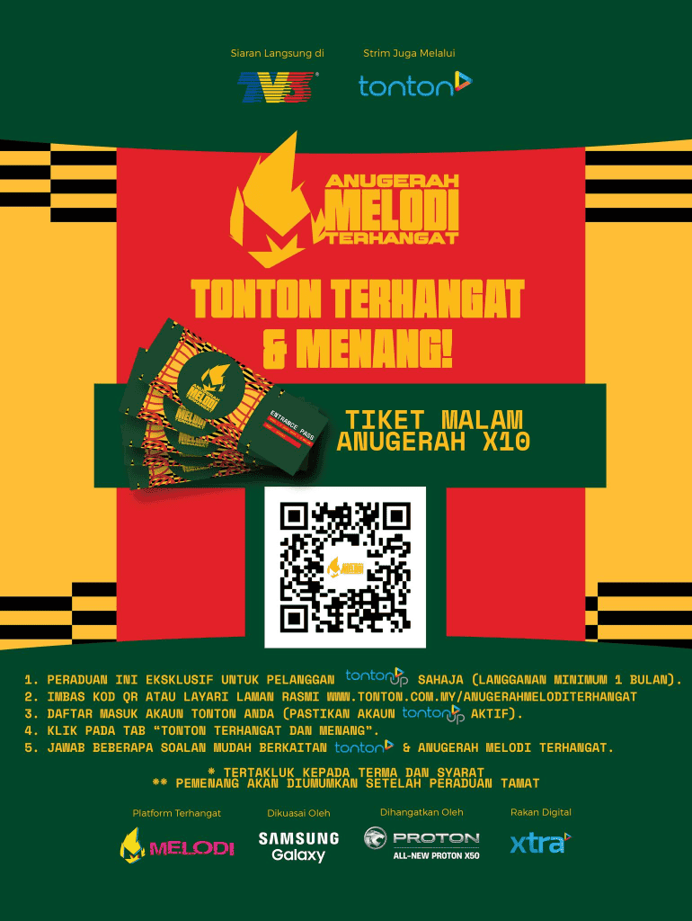 Anugerah Melodi Terhangat 2025 - Artis Tercalon & Cara Mengundi
