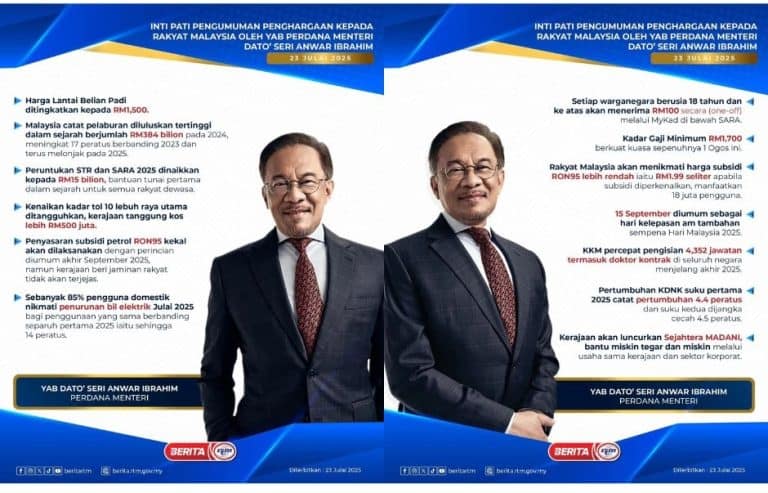 intipati pengumuman penghargaan pmx perdana menteri