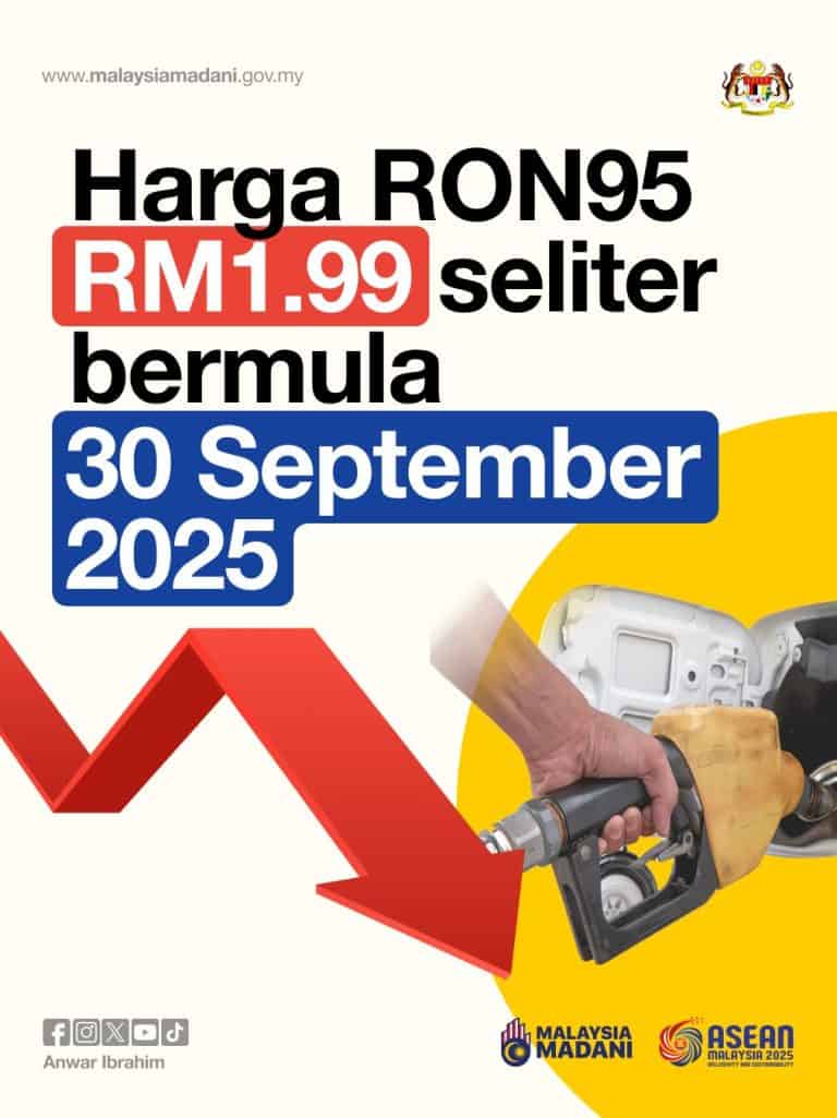 ron95 turun mulai 30 september 2025