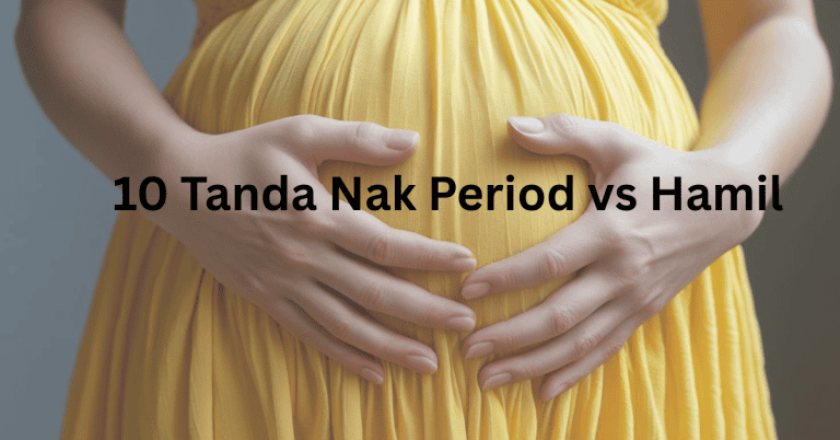 tanda nak period vs hamil