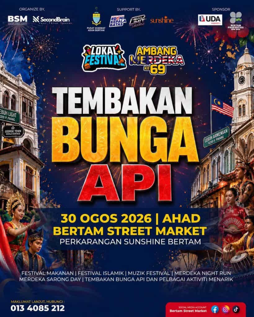 Sambutan Ambang Merdeka 2026 & Bunga Api Setiap Negeri