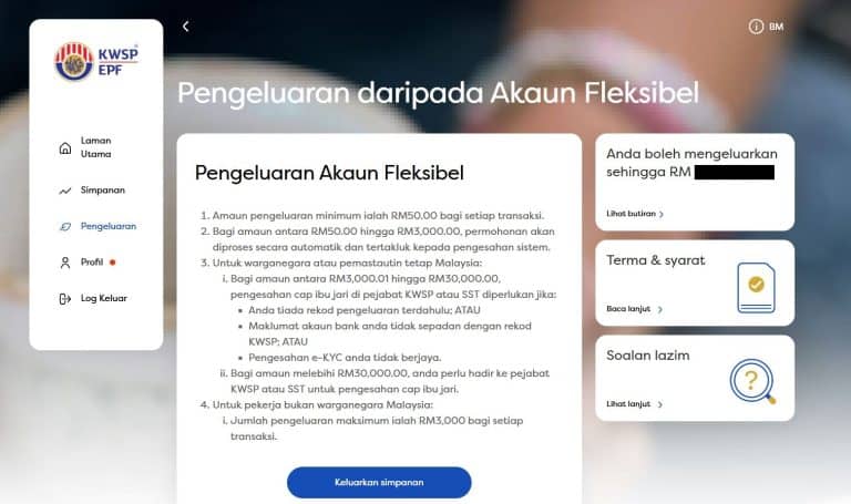 pengeluaran kwsp 2026 akaun 3 fleksibel