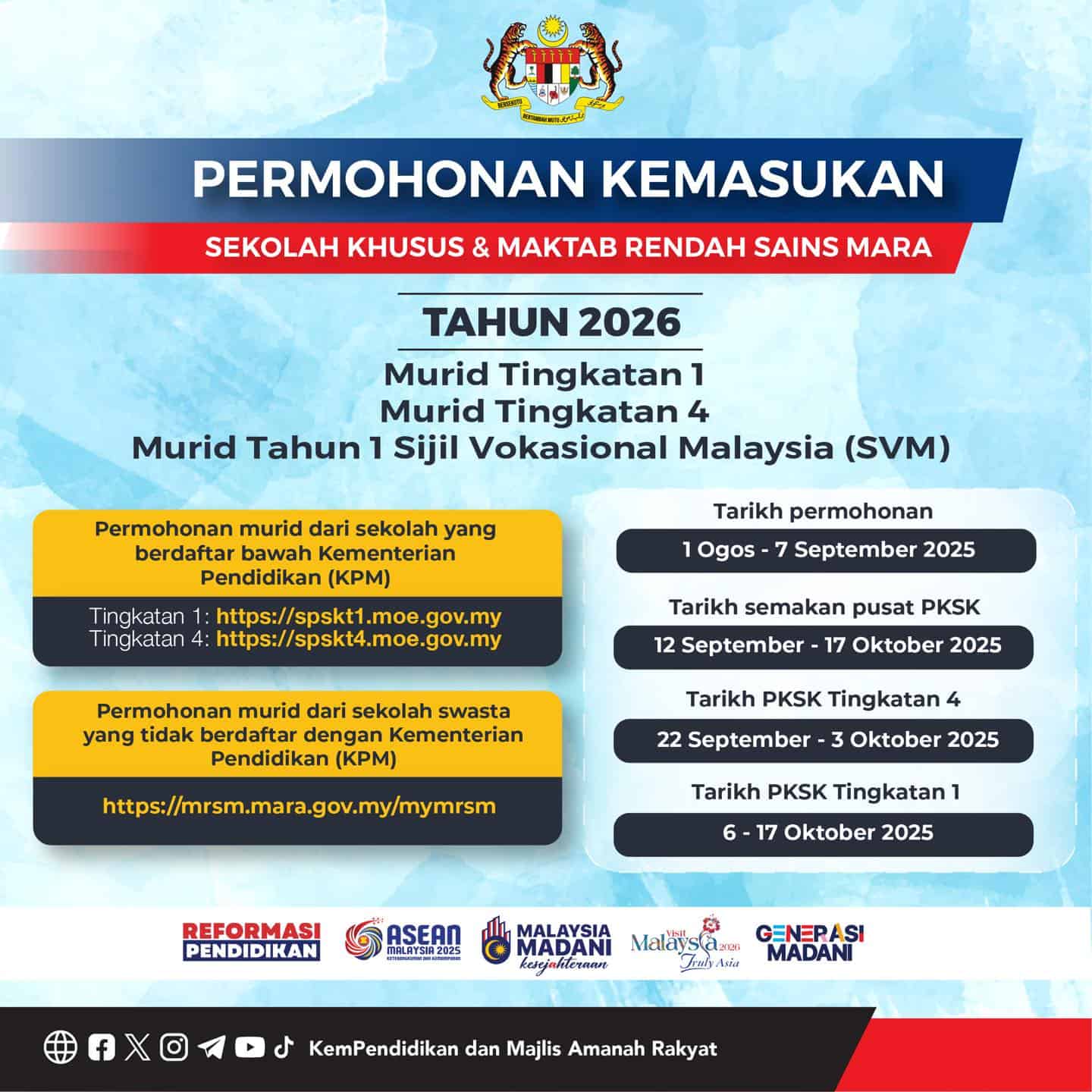 permohonan mrsm 2026