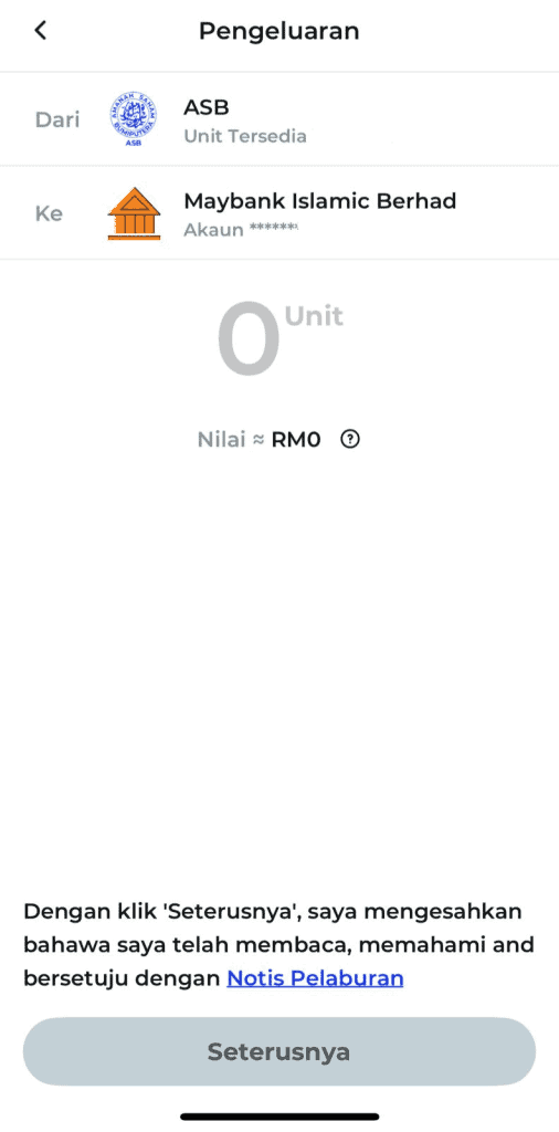 Pengeluaran ASB Secara Online Melalui myASNB & Had Pengeluaran