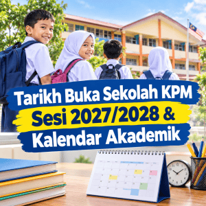 tarikh buka sekolah kpm