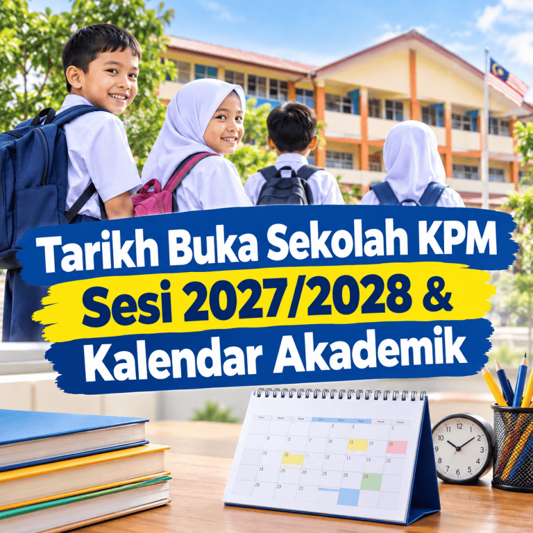 tarikh buka sekolah kpm