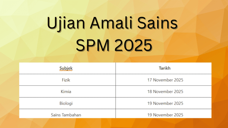 Ujian Amali Sains SPM 2025