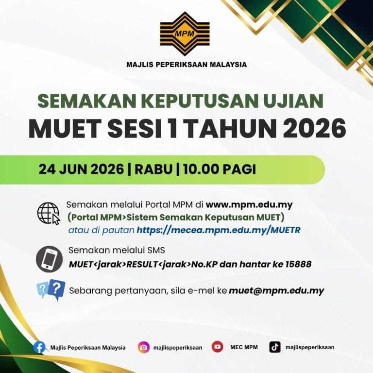 Semakan keputusan MUET