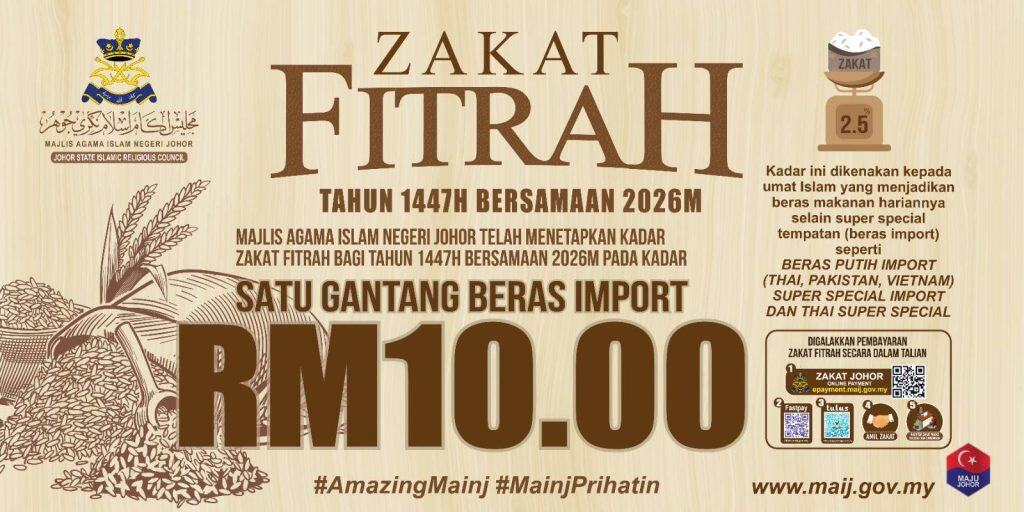 zakat fitrah johor
