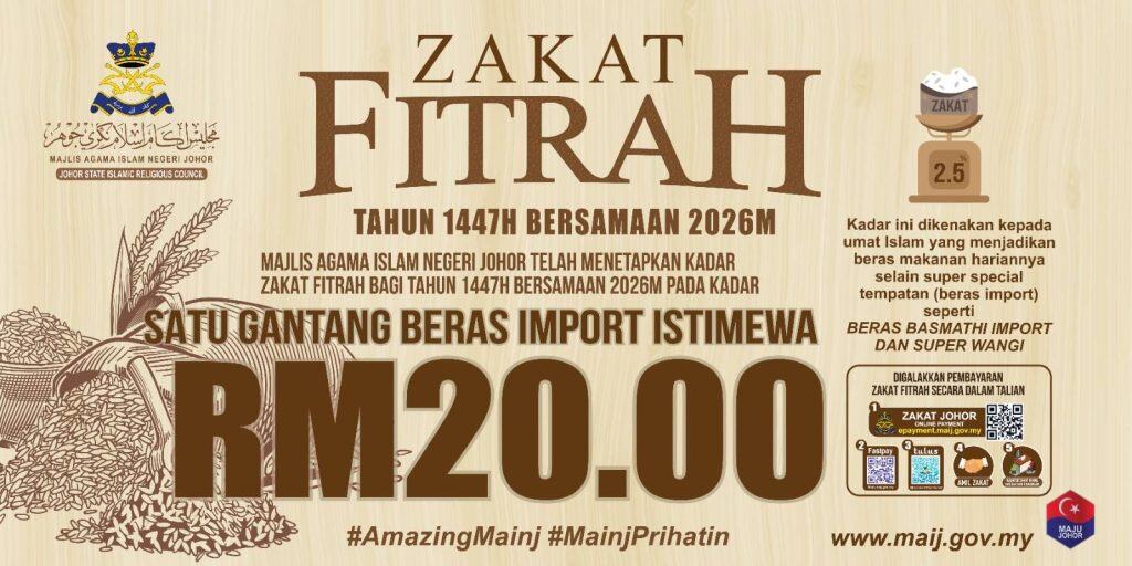 zakat fitrah johor