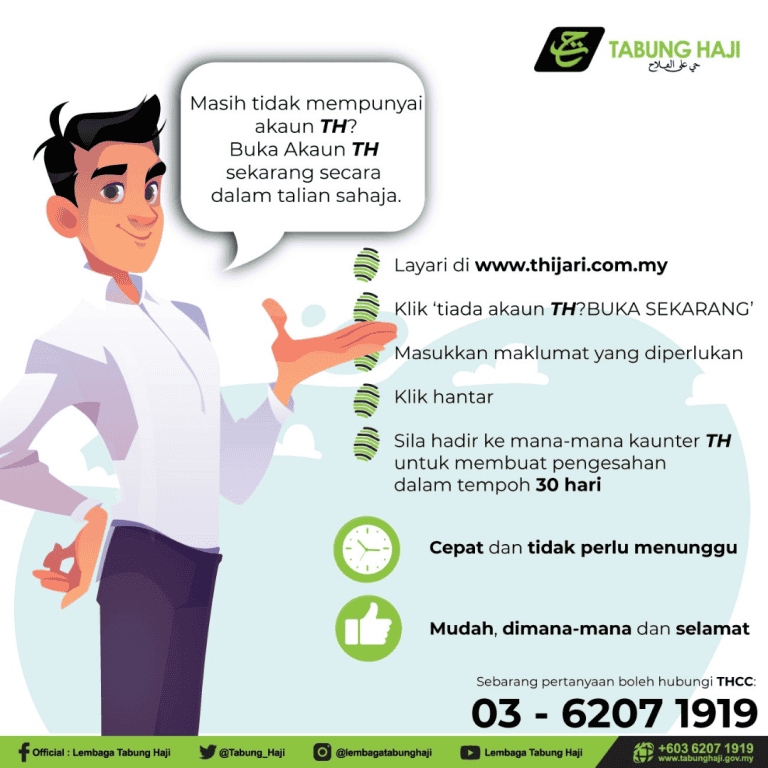 Cara Buka Akaun Tabung Haji (TH) Untuk Anak / Dewasa