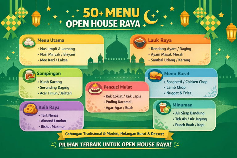 menu open house raya