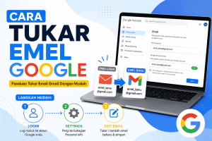 cara tukar emel gmail