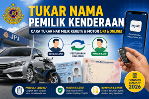 cara tukar nama kererta
