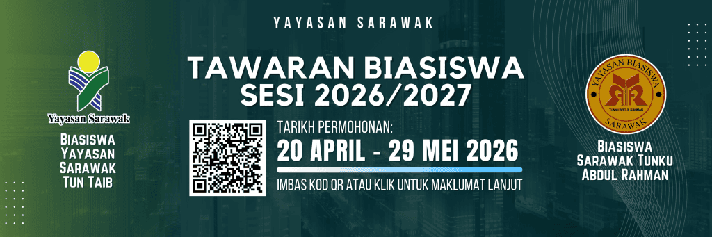 Biasiswa Yayasan Sarawak 2026 - Cara Mohon & Syarat