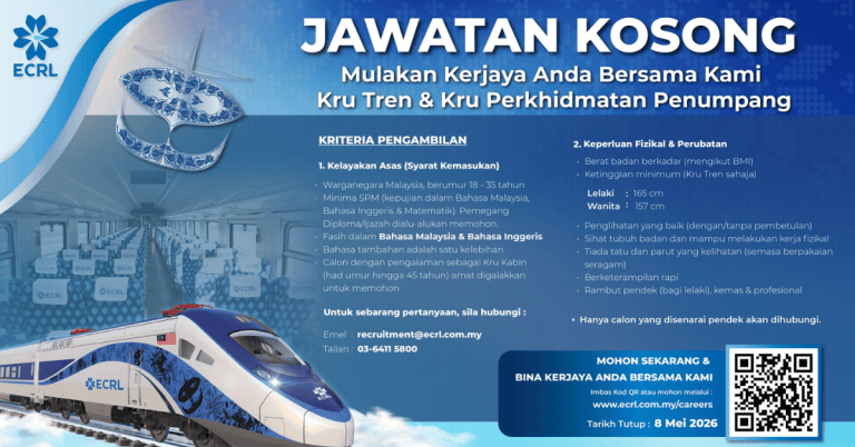 jawatan kosong ecrl